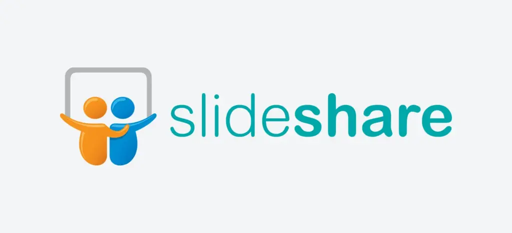 SlideShare logo, a popular web platform built with Ruby on Rails for sharing presentations online.