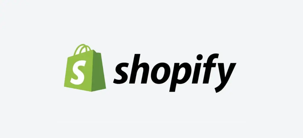 Shopify logo representing a Ruby on Rails-powered eCommerce platform.