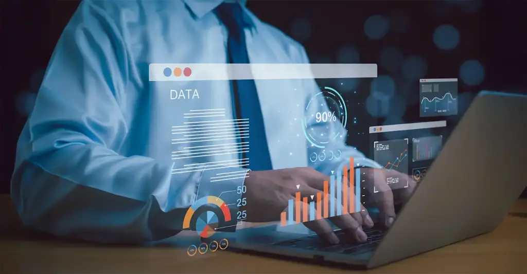 Custom reporting dashboard on laptop for accurate data analysis and better business decisions.